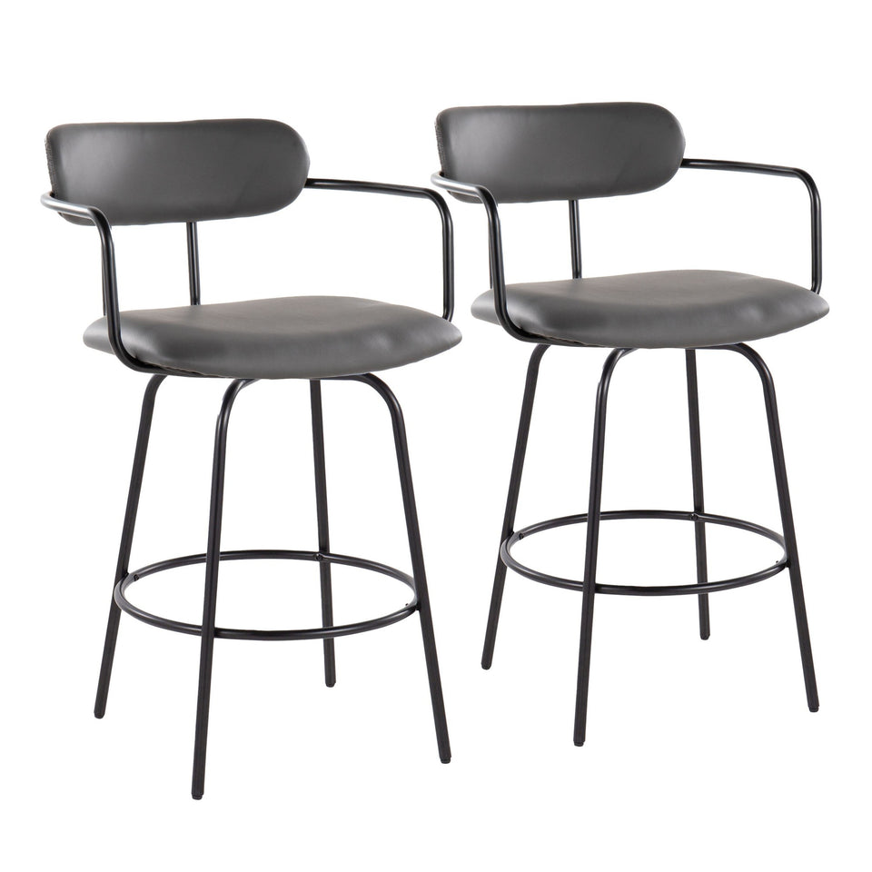 Demi 26" Fixed-Height Counter Stool - Set of 2