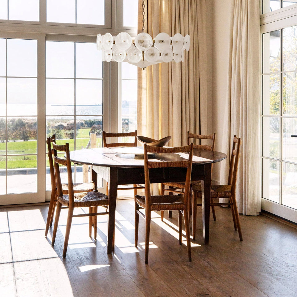 glass chandelier - lifestyle setting