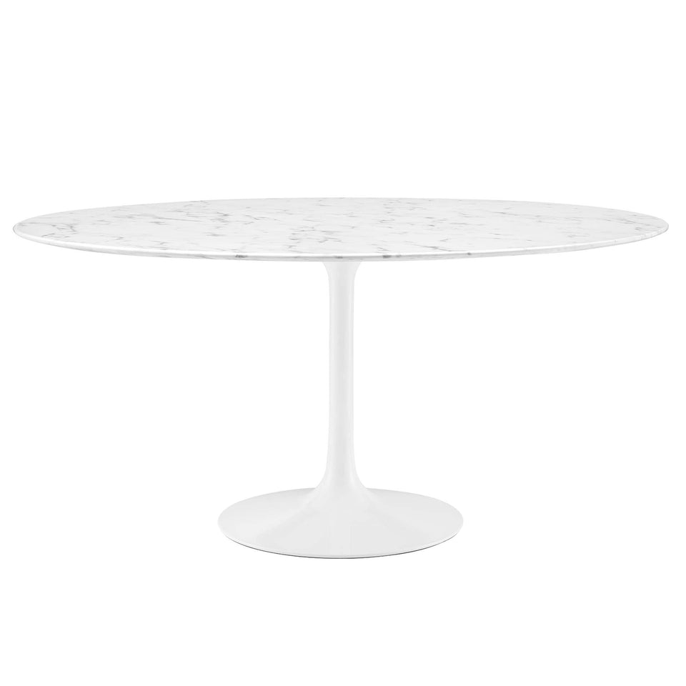 Lippa 60" Round Faux Marble Dining Table by Modway