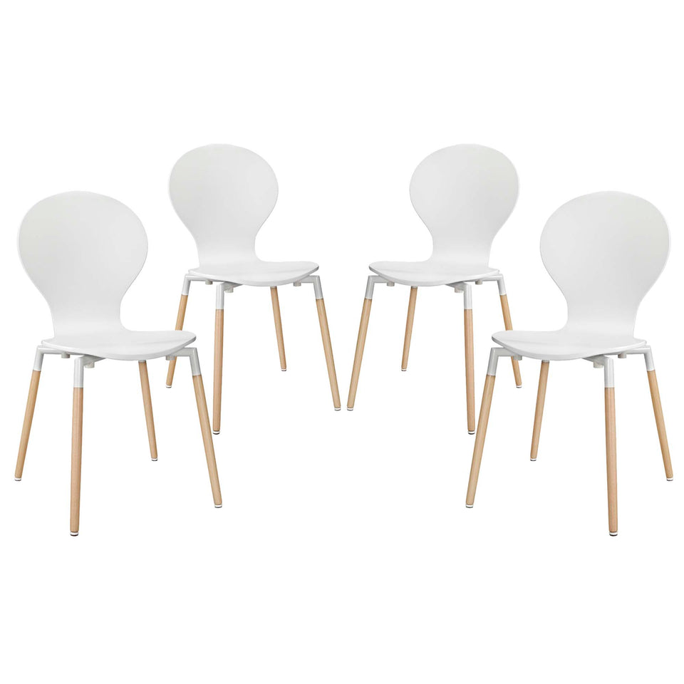 Path Dining Chair Set of 4 by Modway