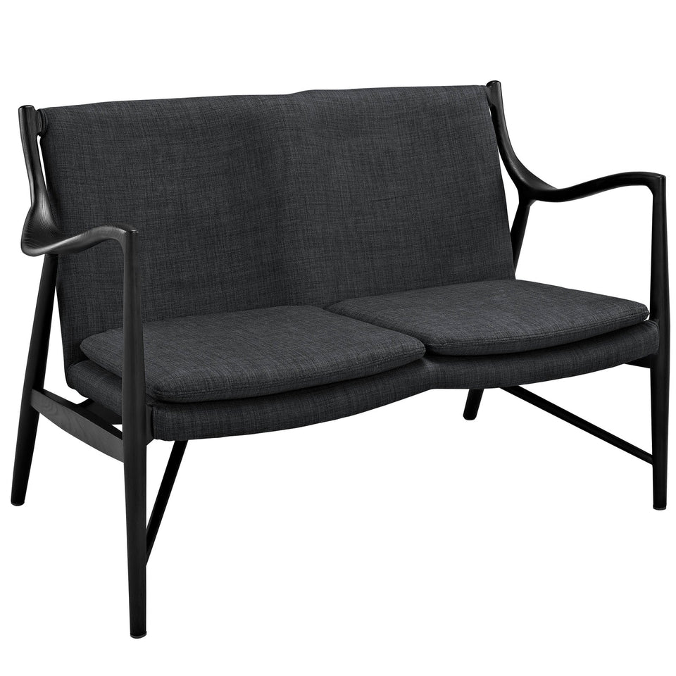 Makeshift Upholstered Fabric Loveseat by Modway
