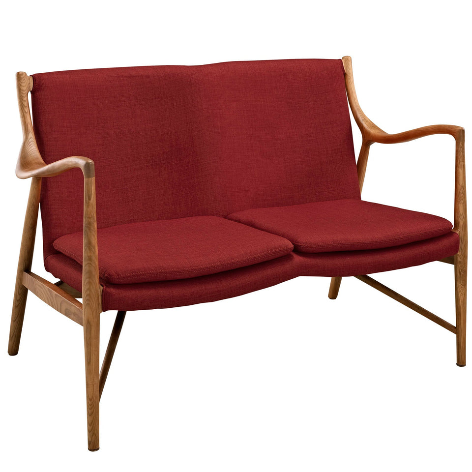 Makeshift Upholstered Fabric Loveseat by Modway