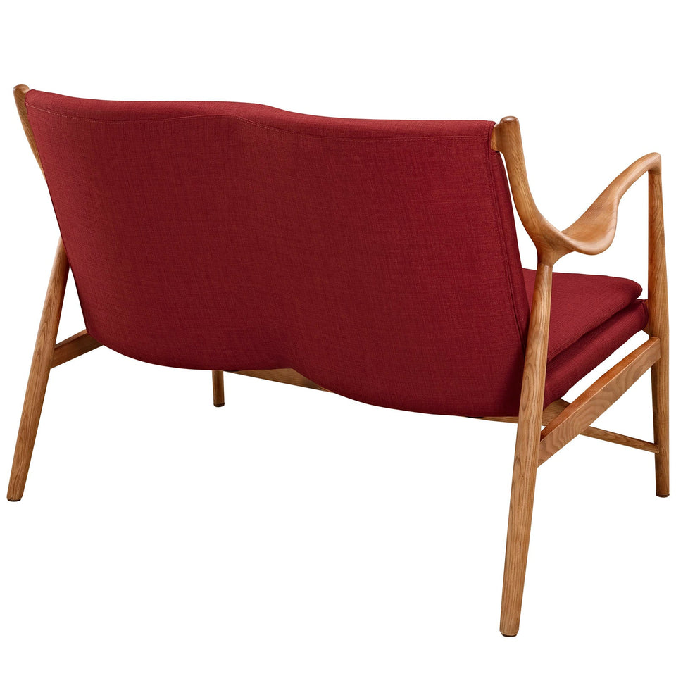 Makeshift Upholstered Fabric Loveseat by Modway