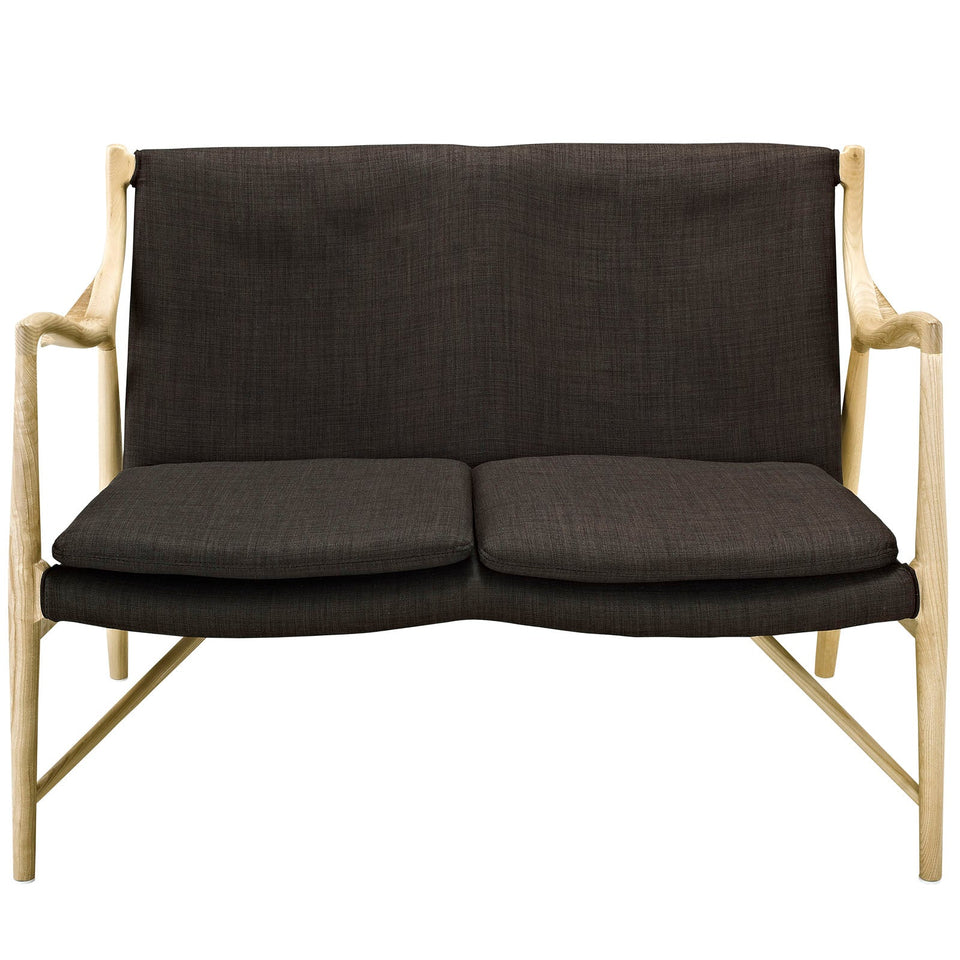 Makeshift Upholstered Fabric Loveseat by Modway