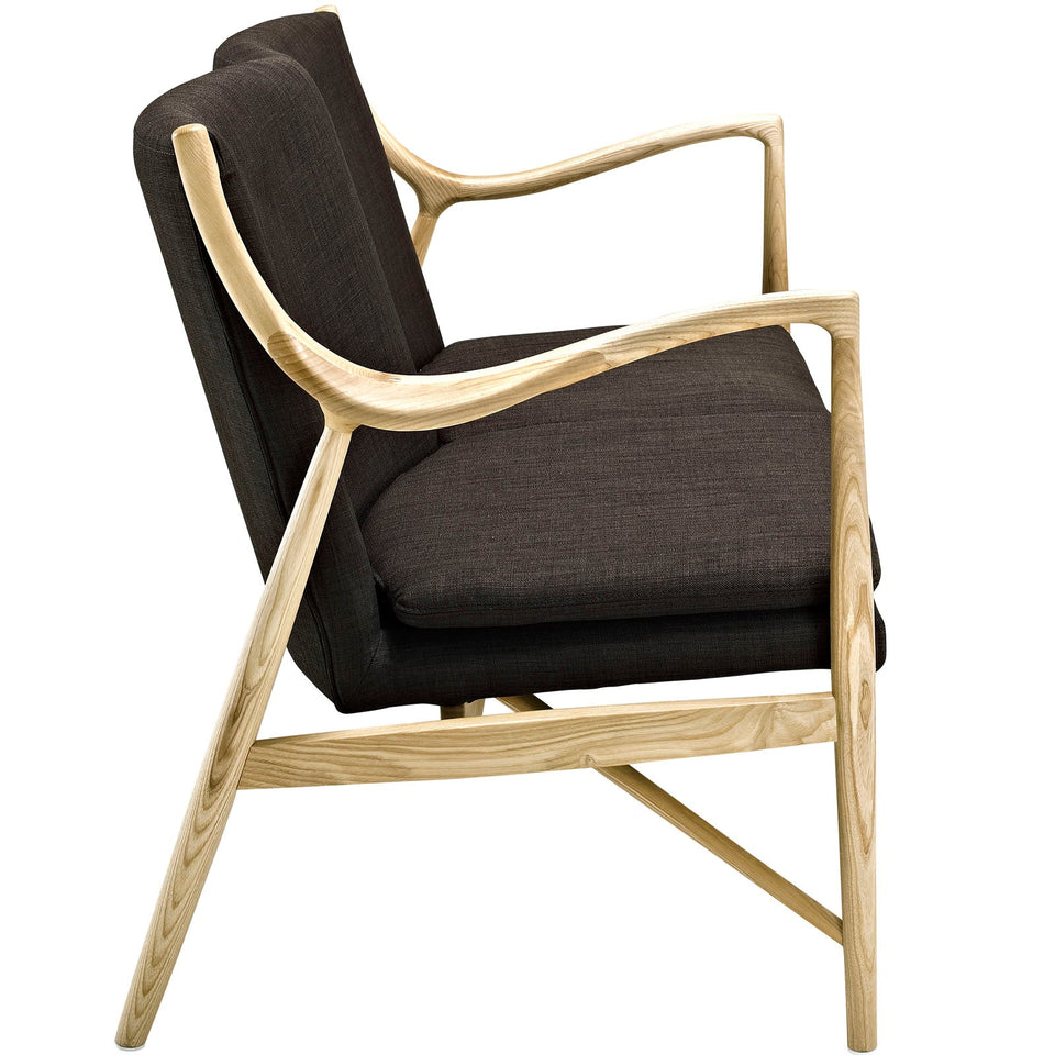 Makeshift Upholstered Fabric Loveseat by Modway