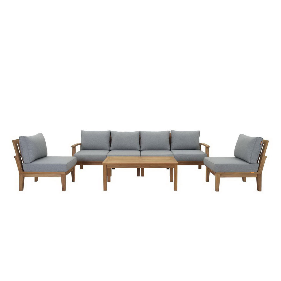 Marina 7 Piece Outdoor Patio Teak Set by Modway