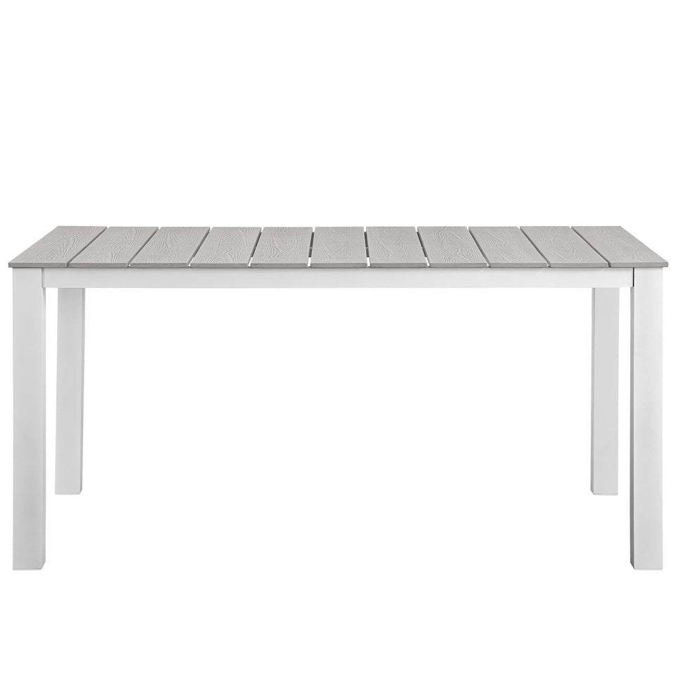 Maine 63" Outdoor Patio Dining Table by Modway