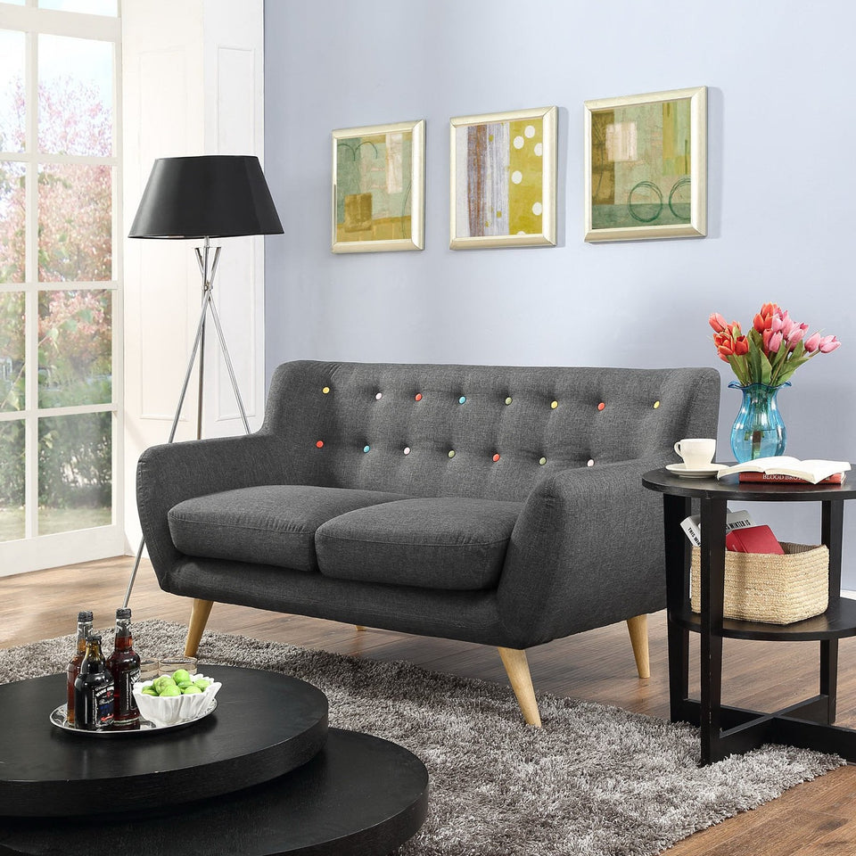 Remark Upholstered Fabric Loveseat by Modway