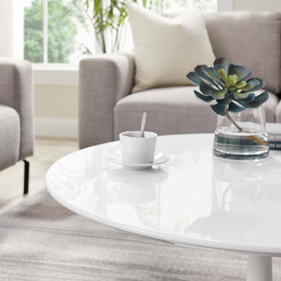 Lippa Round Wood Coffee Table by Modway