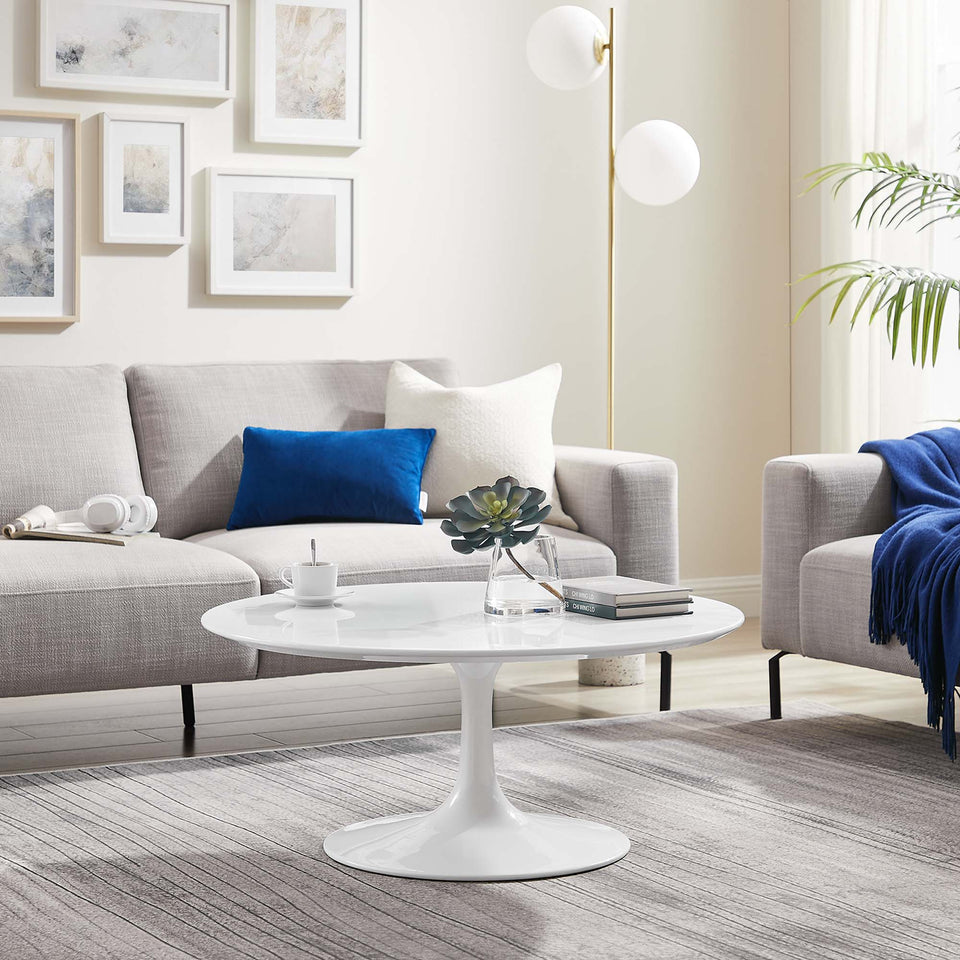 Lippa Round Wood Coffee Table by Modway