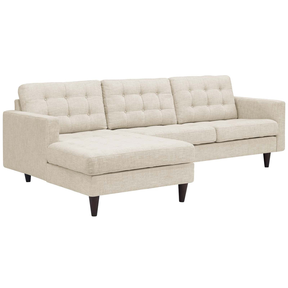 Empress Left-Facing Upholstered Fabric Sectional Sofa by Modway