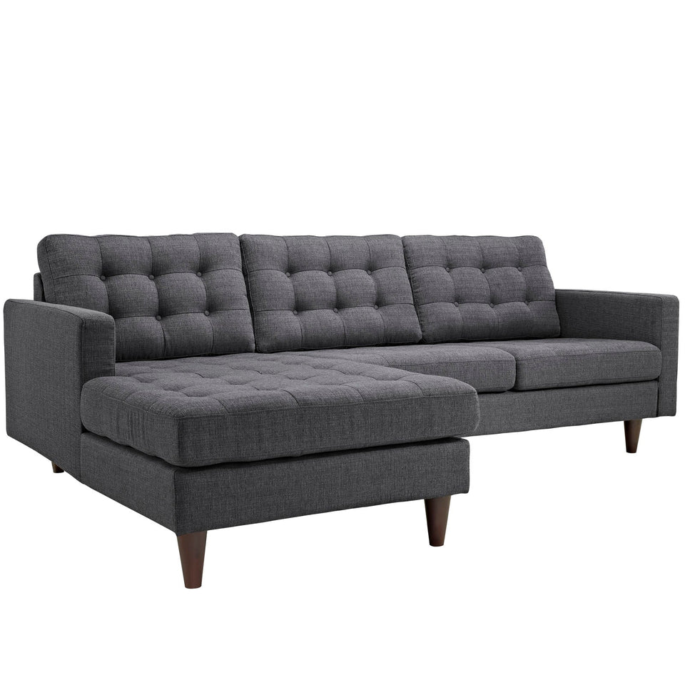Empress Left-Facing Upholstered Fabric Sectional Sofa by Modway