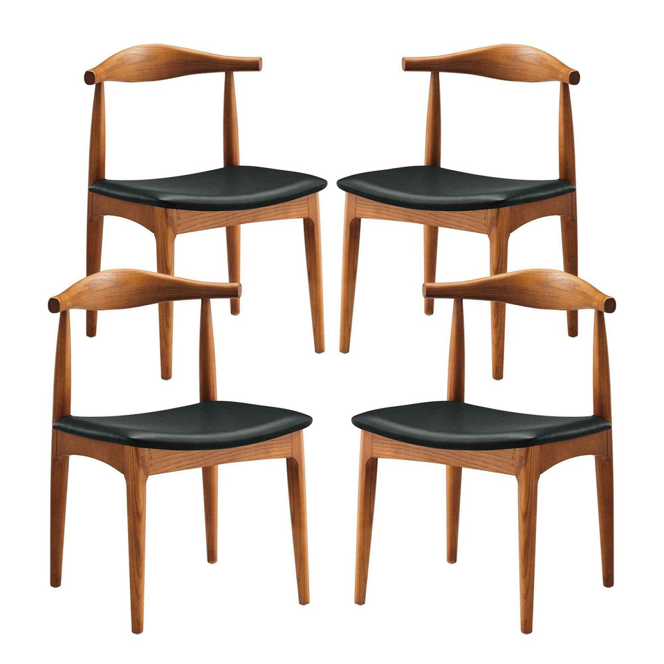 Tracy Wood Dining Chairs Set of 4 by Modway