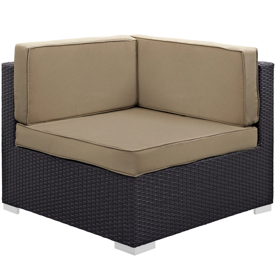 Gather Corner and Middle Outdoor Patio Sectional Set by Modway