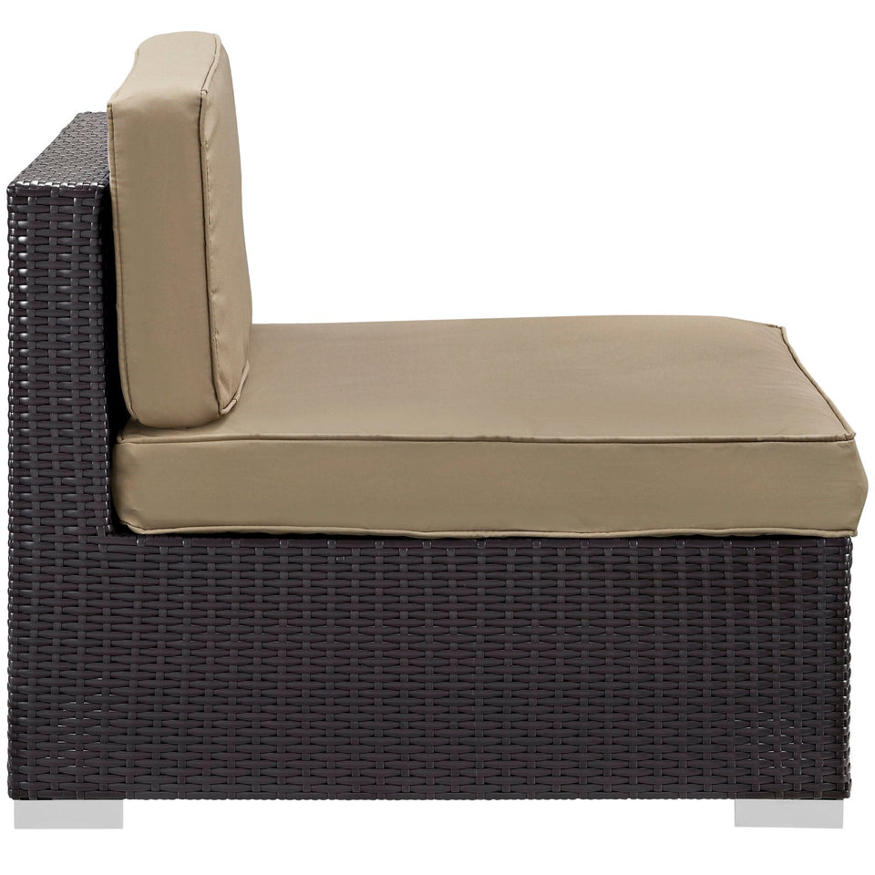 Gather Corner and Middle Outdoor Patio Sectional Set by Modway