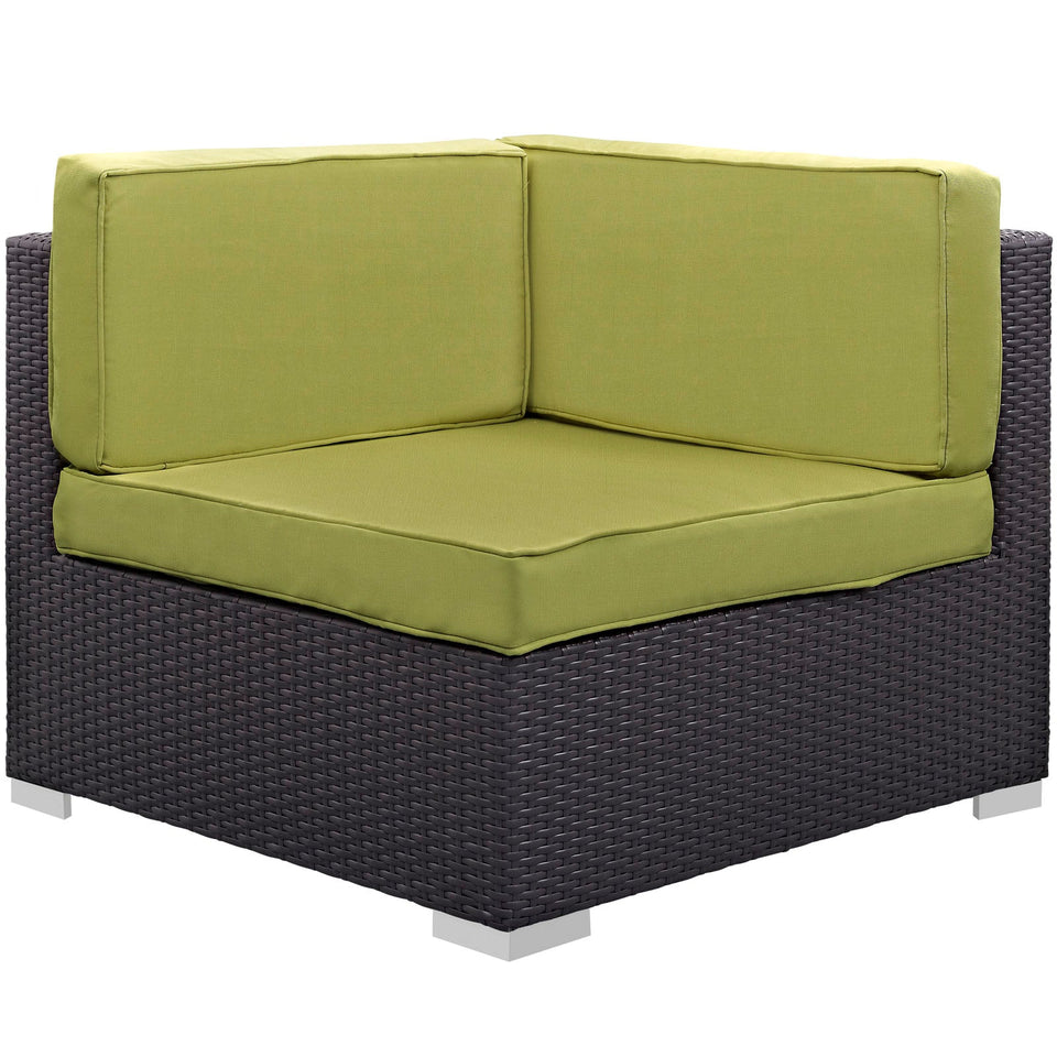 Gather Corner and Middle Outdoor Patio Sectional Set by Modway