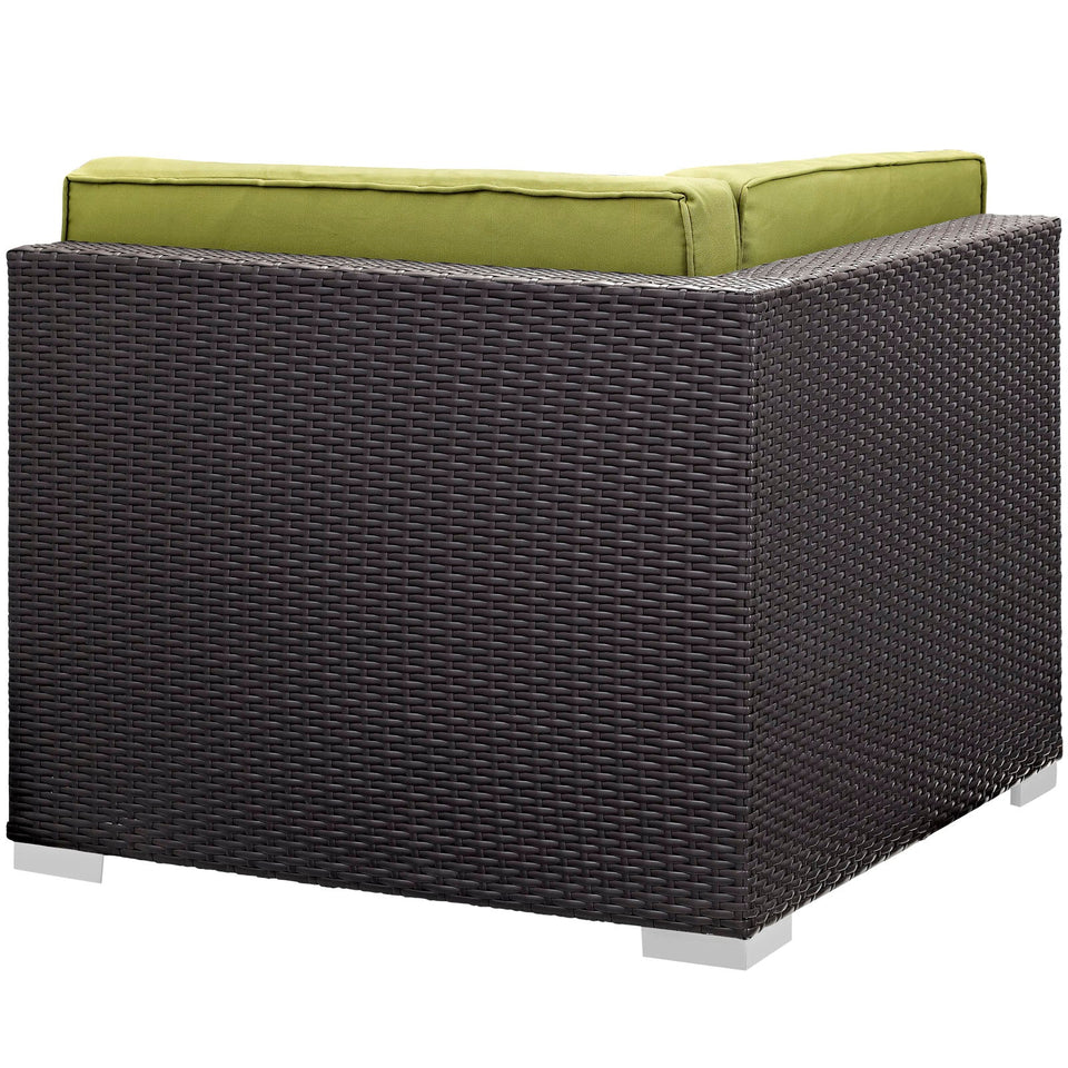 Gather Corner and Middle Outdoor Patio Sectional Set by Modway