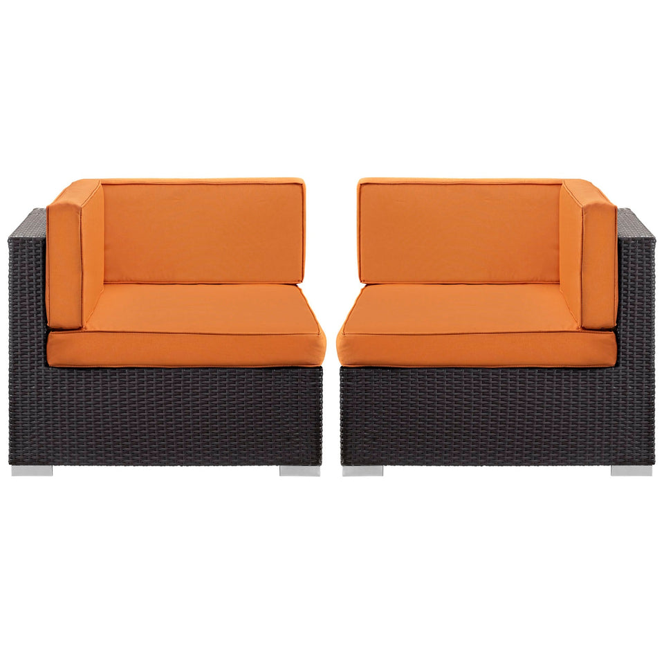 Gather Outdoor Patio Corner Sectional Set of 2 by Modway
