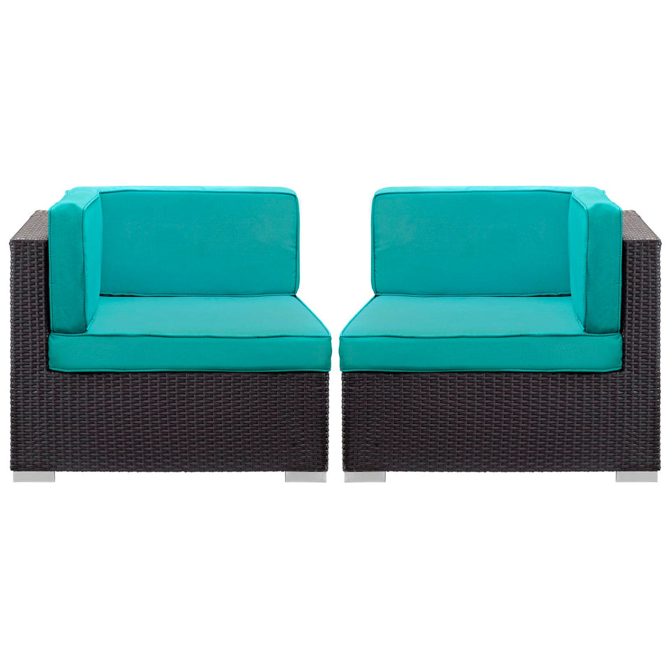Gather Outdoor Patio Corner Sectional Set of 2 by Modway