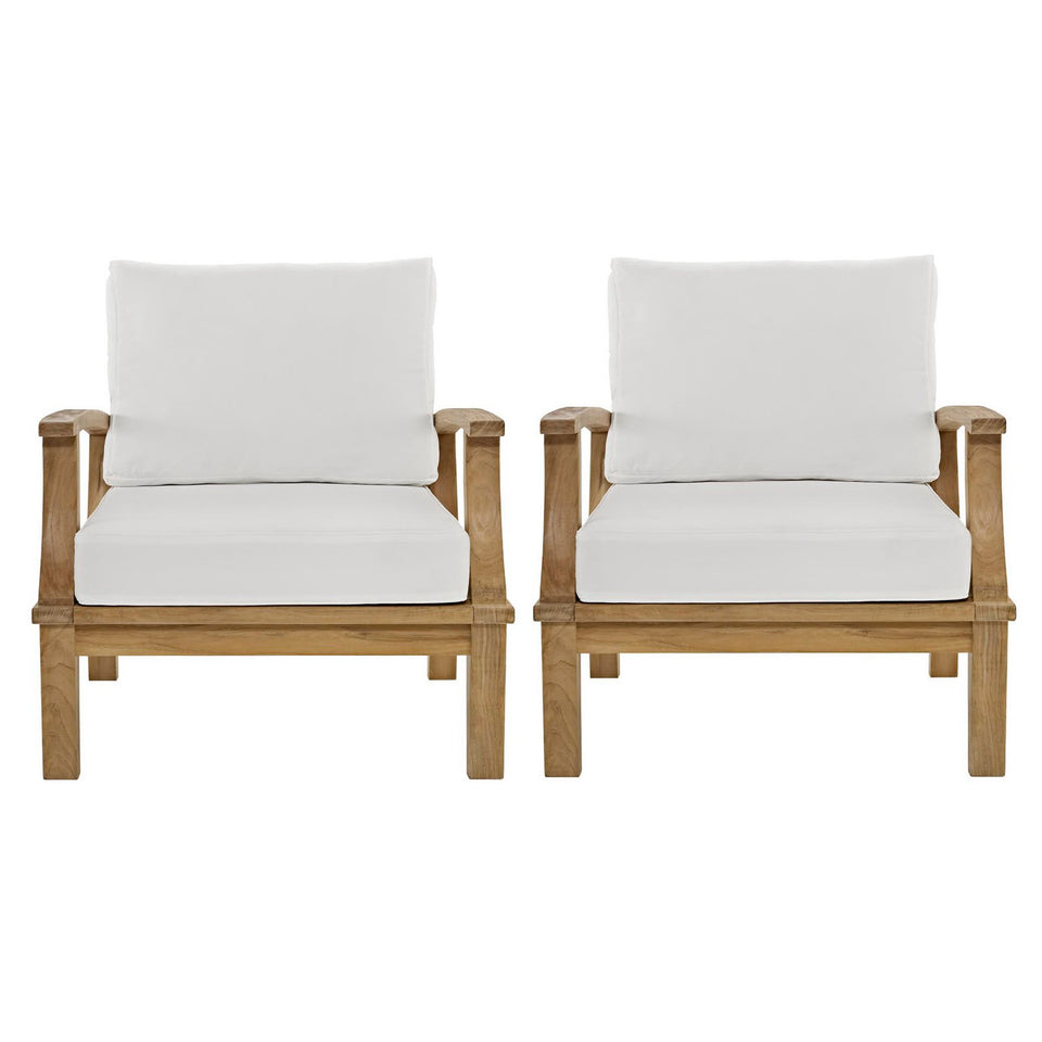 Marina 2 Piece Outdoor Patio Teak Set by Modway