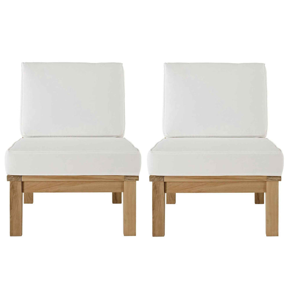 Marina 2 Piece Outdoor Patio Teak Set by Modway