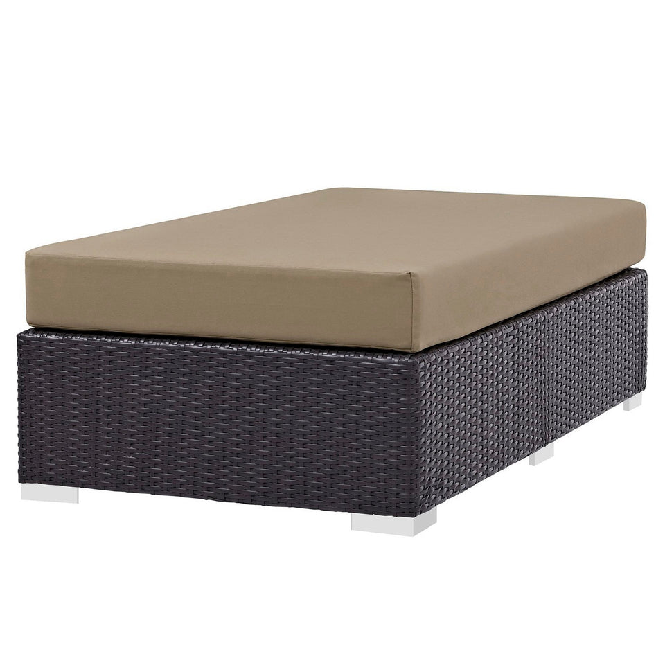 Convene Outdoor Fabric Rectangle Ottoman by Modway