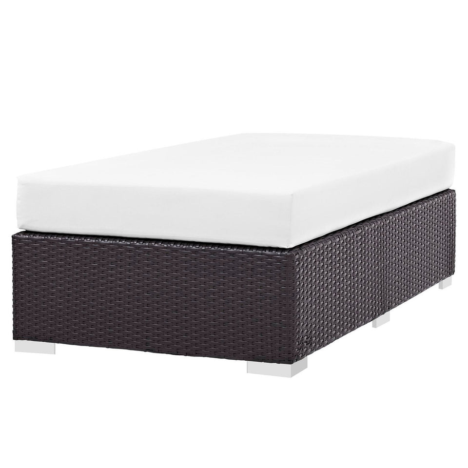 Convene Outdoor Fabric Rectangle Ottoman by Modway