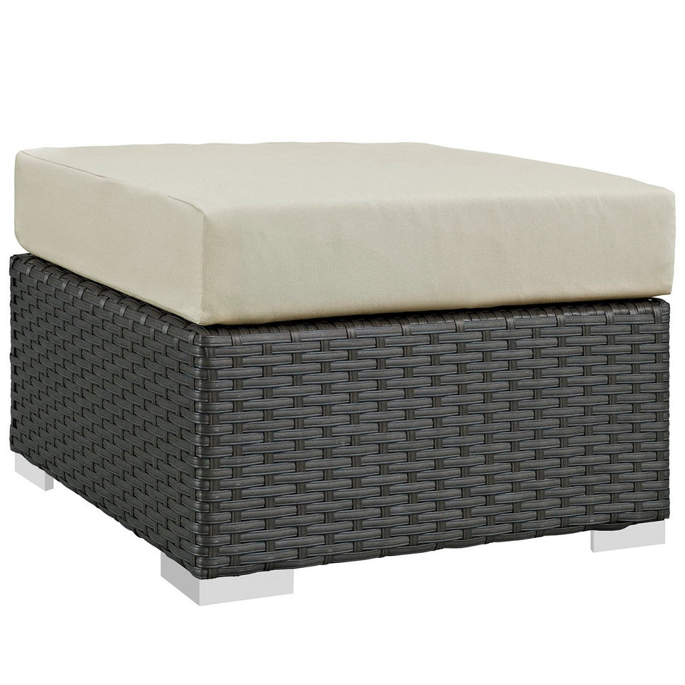 Sojourn Outdoor Patio SunbrellaÂ® Ottoman by Modway