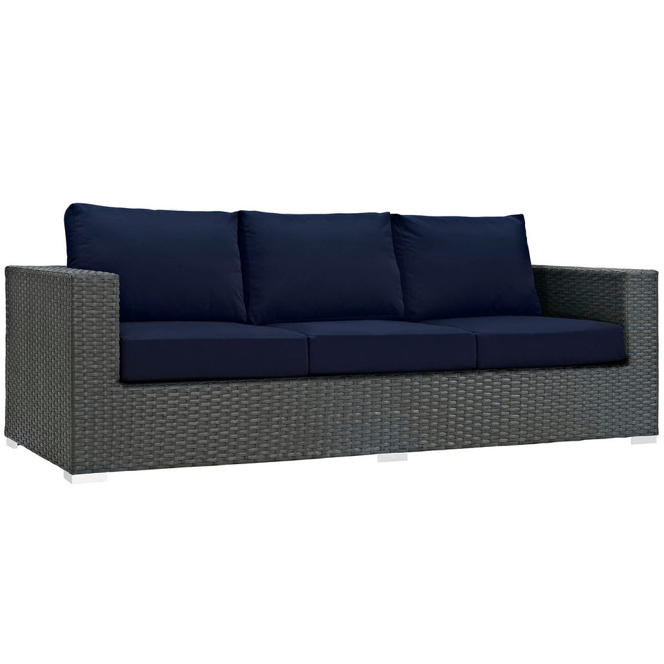 Sojourn Outdoor Patio SunbrellaÂ® Sofa by Modway