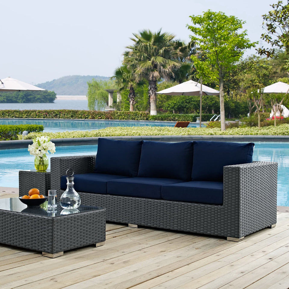 Sojourn Outdoor Patio SunbrellaÂ® Sofa by Modway