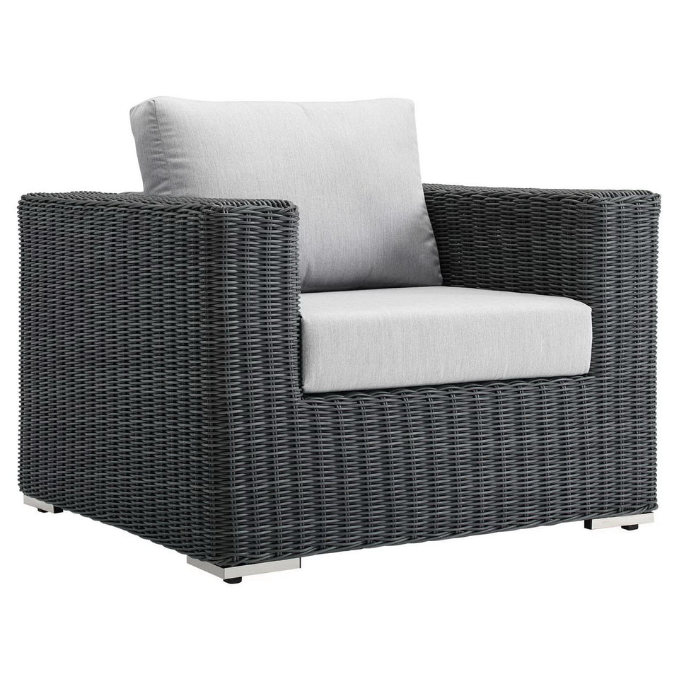 Summon Outdoor Patio Fabric SunbrellaÂ® Armchair by Modway