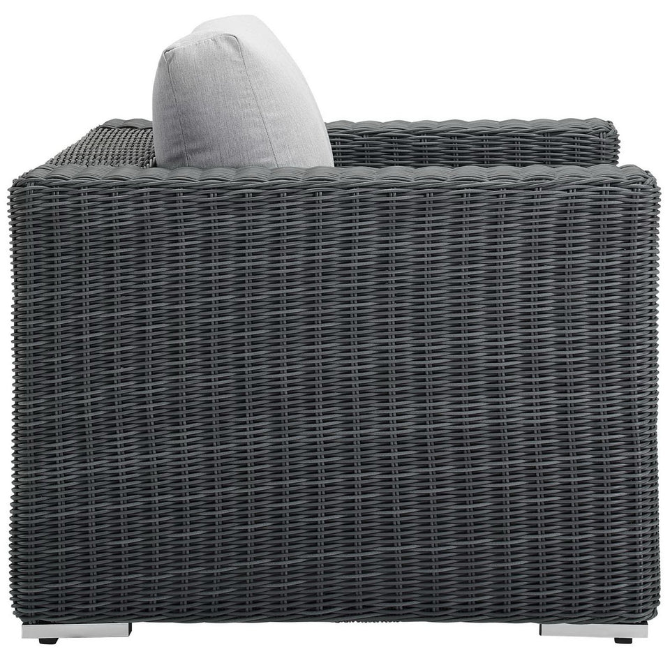 Summon Outdoor Patio Fabric SunbrellaÂ® Armchair by Modway
