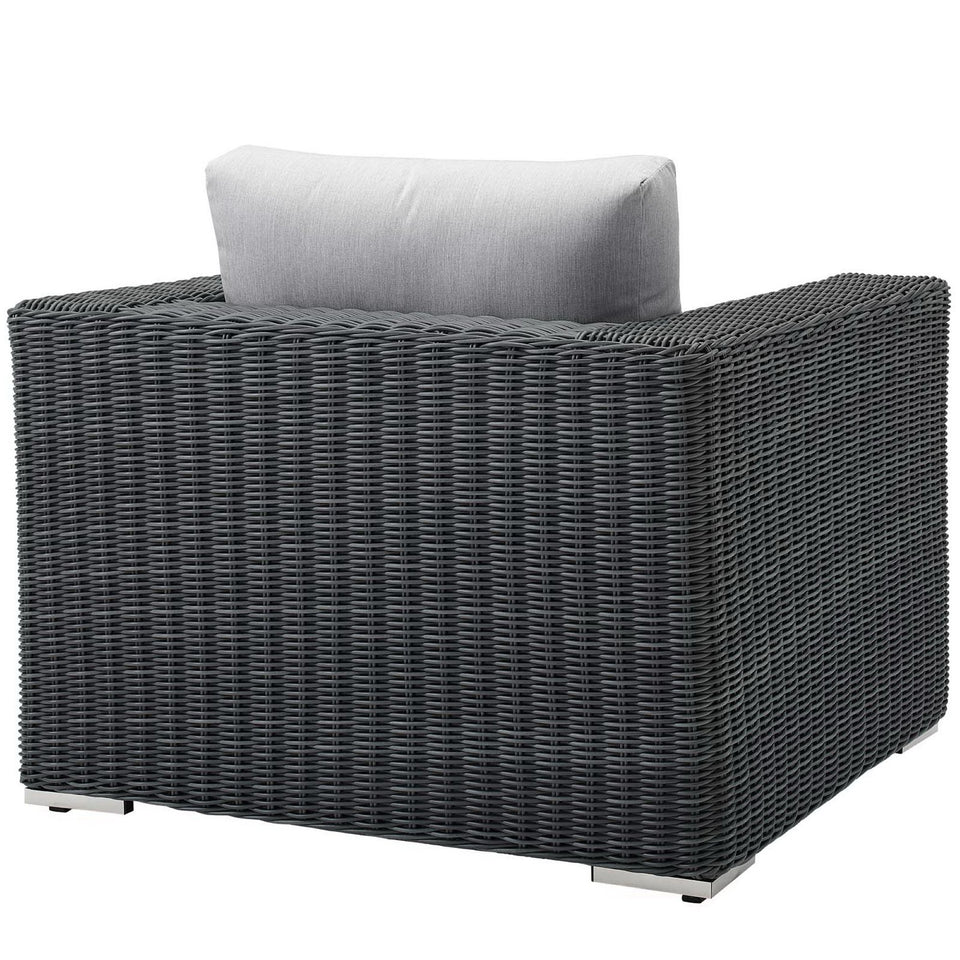 Summon Outdoor Patio Fabric SunbrellaÂ® Armchair by Modway