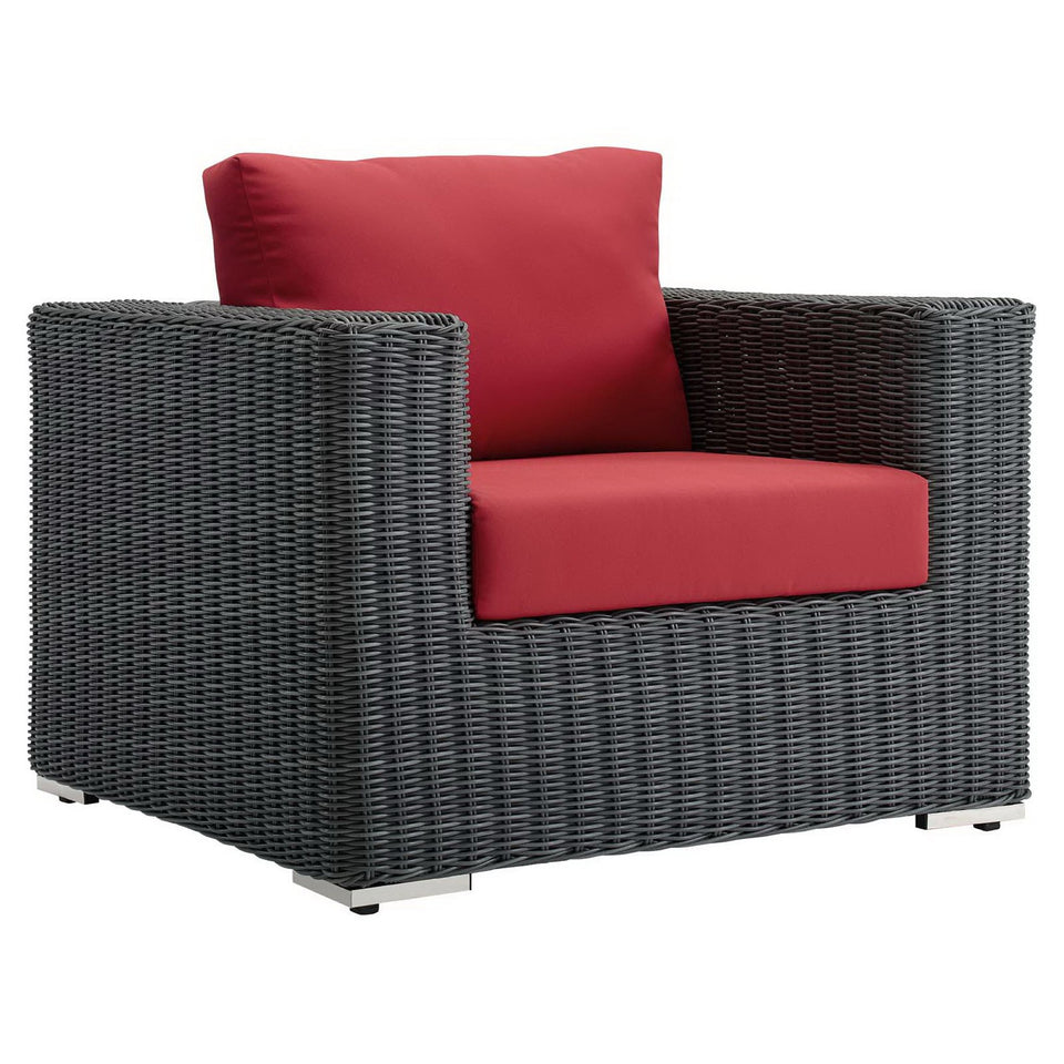 Summon Outdoor Patio Fabric SunbrellaÂ® Armchair by Modway