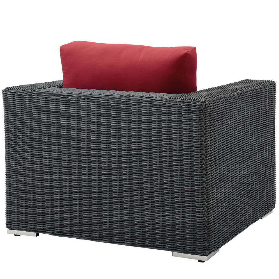 Summon Outdoor Patio Fabric SunbrellaÂ® Armchair by Modway