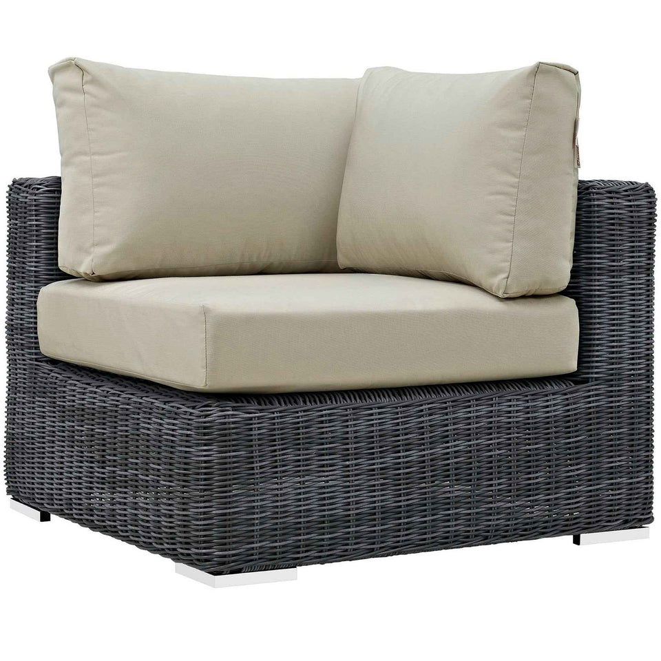 Summon Outdoor Patio SunbrellaÂ® Corner by Modway