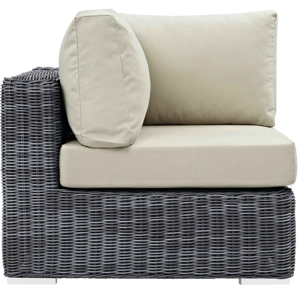 Summon Outdoor Patio SunbrellaÂ® Corner by Modway