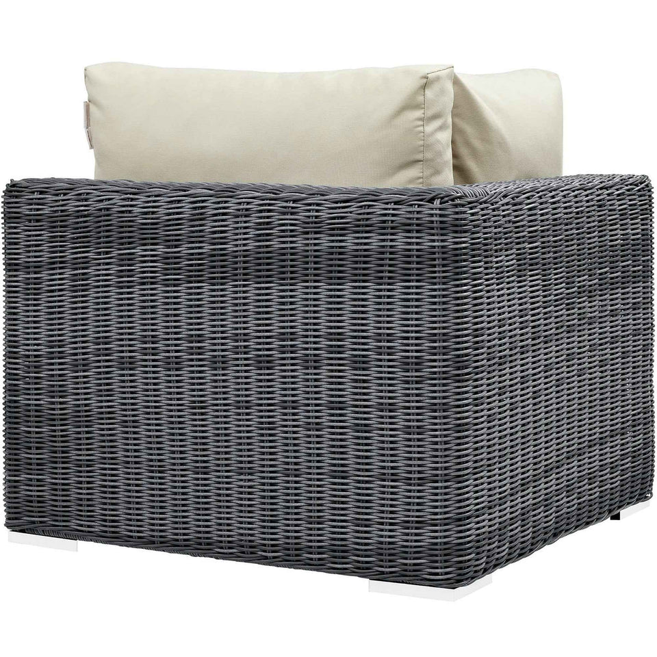 Summon Outdoor Patio SunbrellaÂ® Corner by Modway
