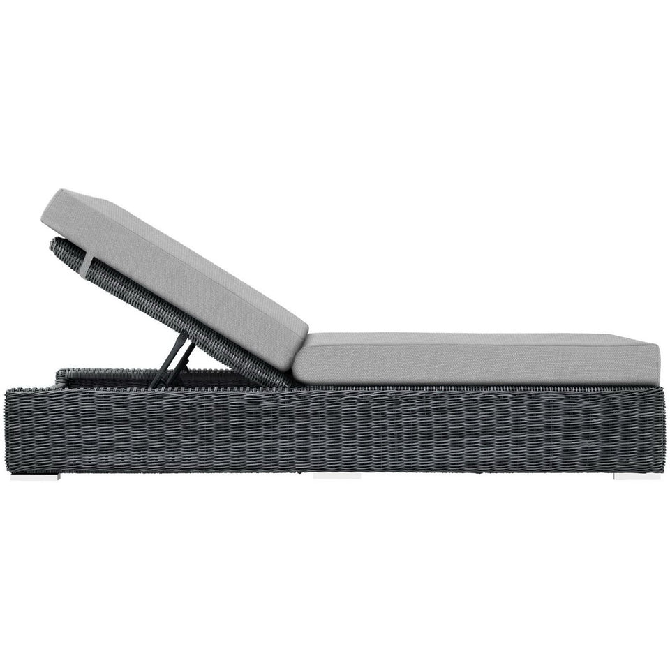 Summon Outdoor Patio Sunbrella® Chaise Lounge by Modway