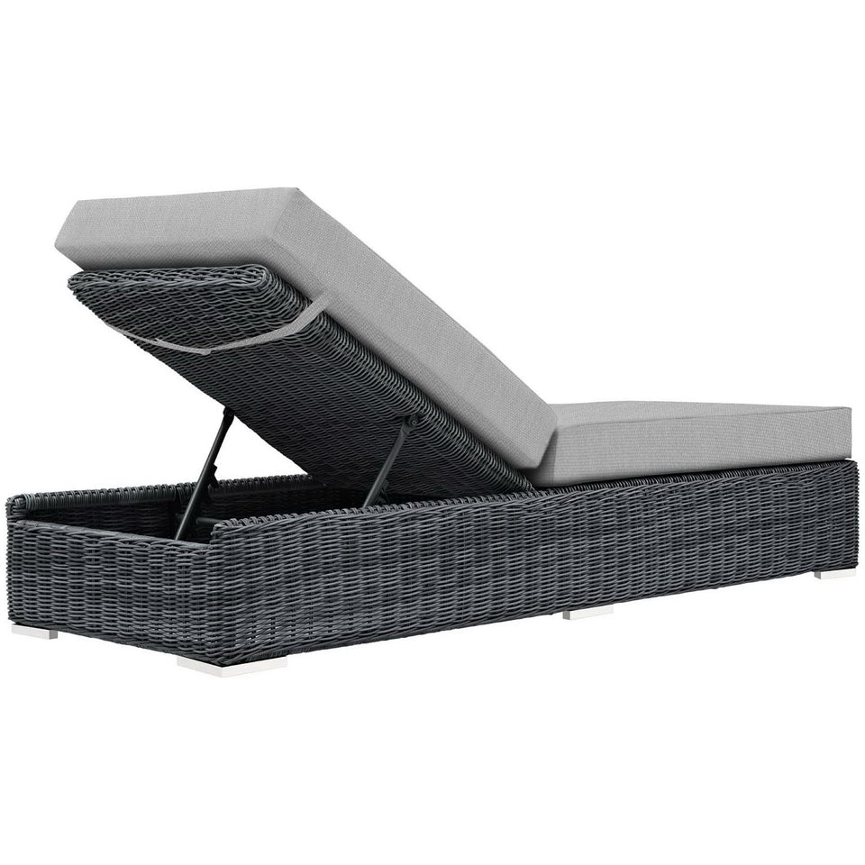 Summon Outdoor Patio Sunbrella® Chaise Lounge by Modway