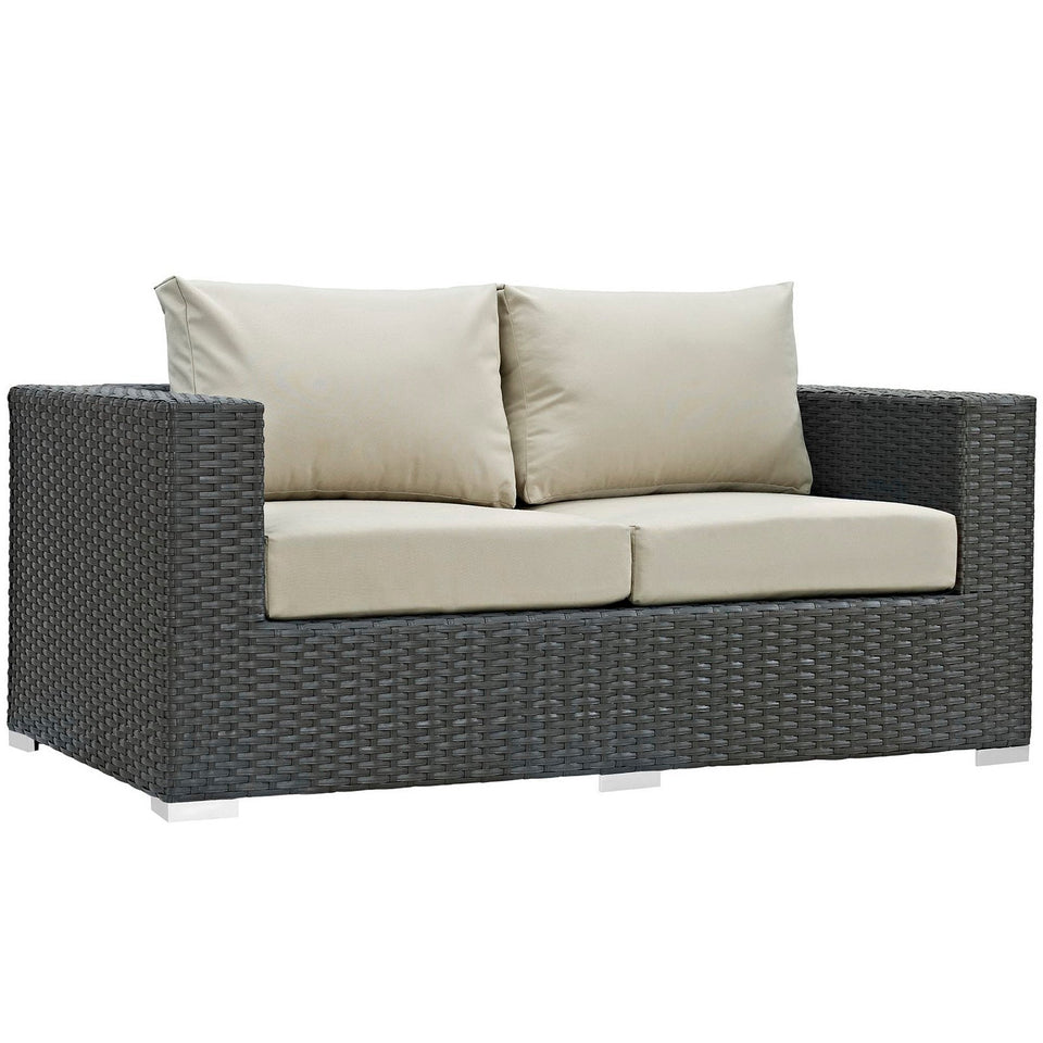 Sojourn 8 Piece Outdoor Sunbrella® Sectional Set by Modway