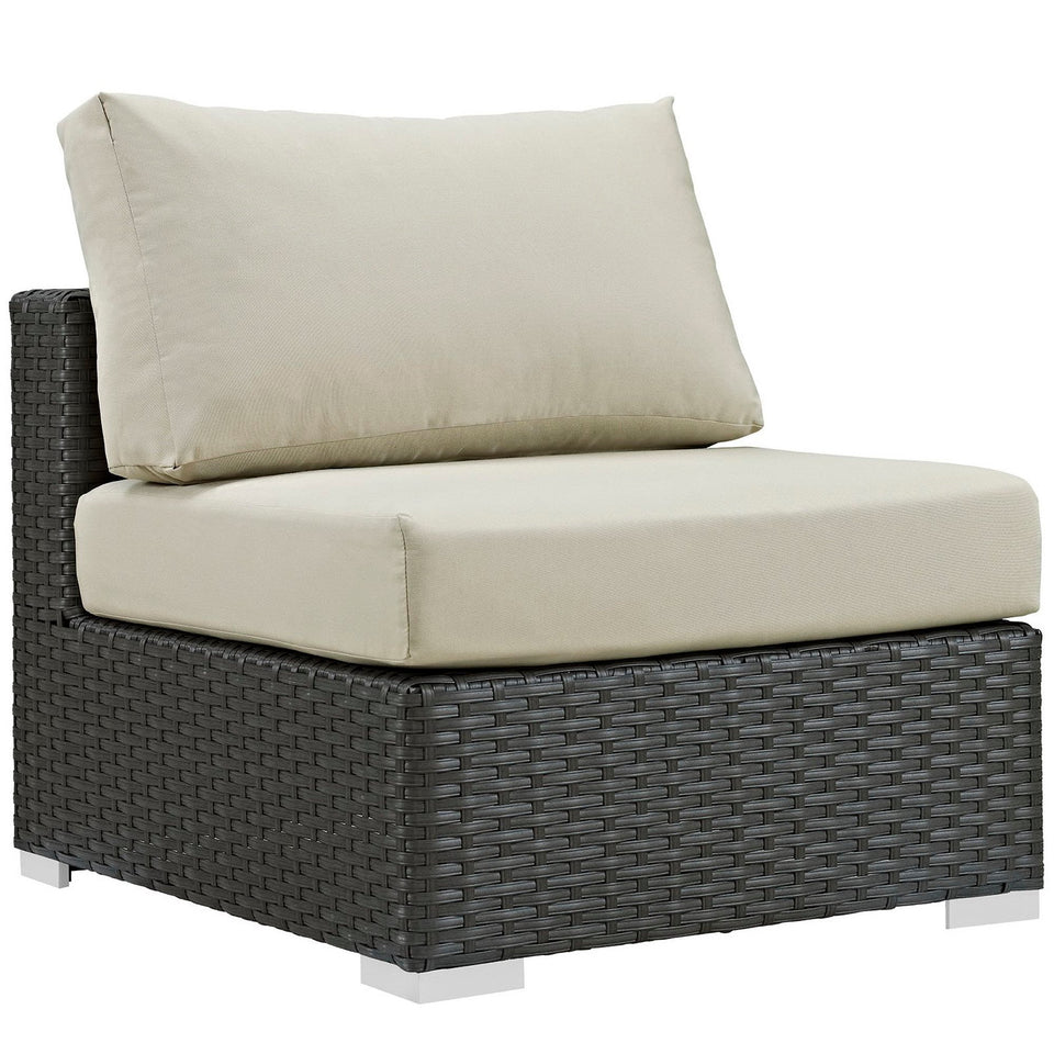 Sojourn 5 Piece Outdoor Sunbrella® Sectional Set by Modway