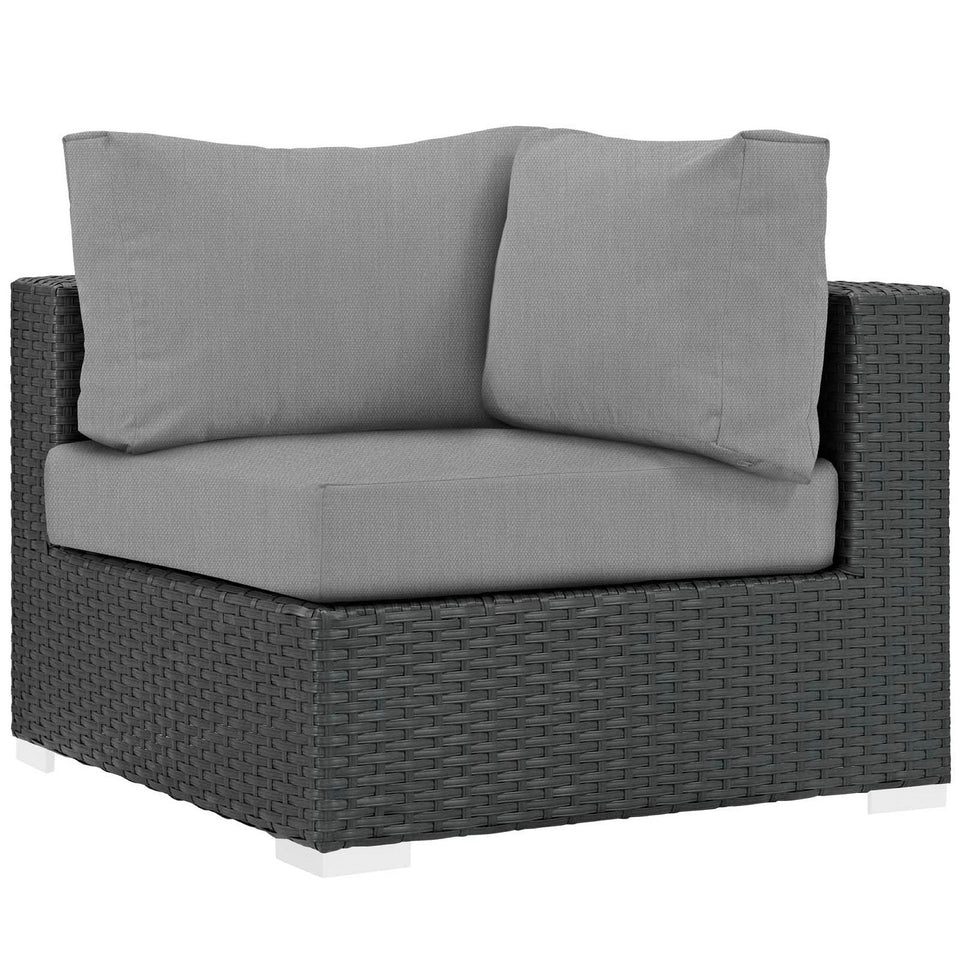 Sojourn 5 Piece Outdoor Sunbrella® Sectional Set by Modway