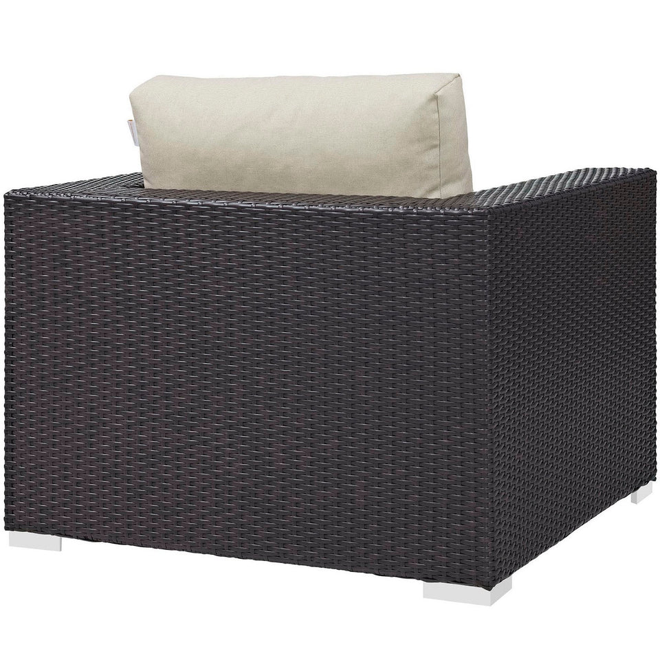 Convene 4 Piece Set Outdoor Patio with Fire Pit by Modway