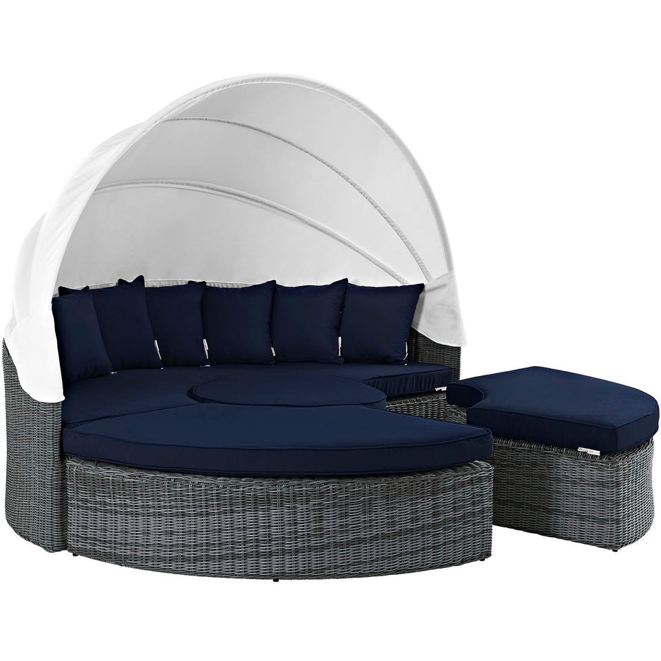 Summon Canopy Outdoor Patio SunbrellaÂ® Daybed by Modway