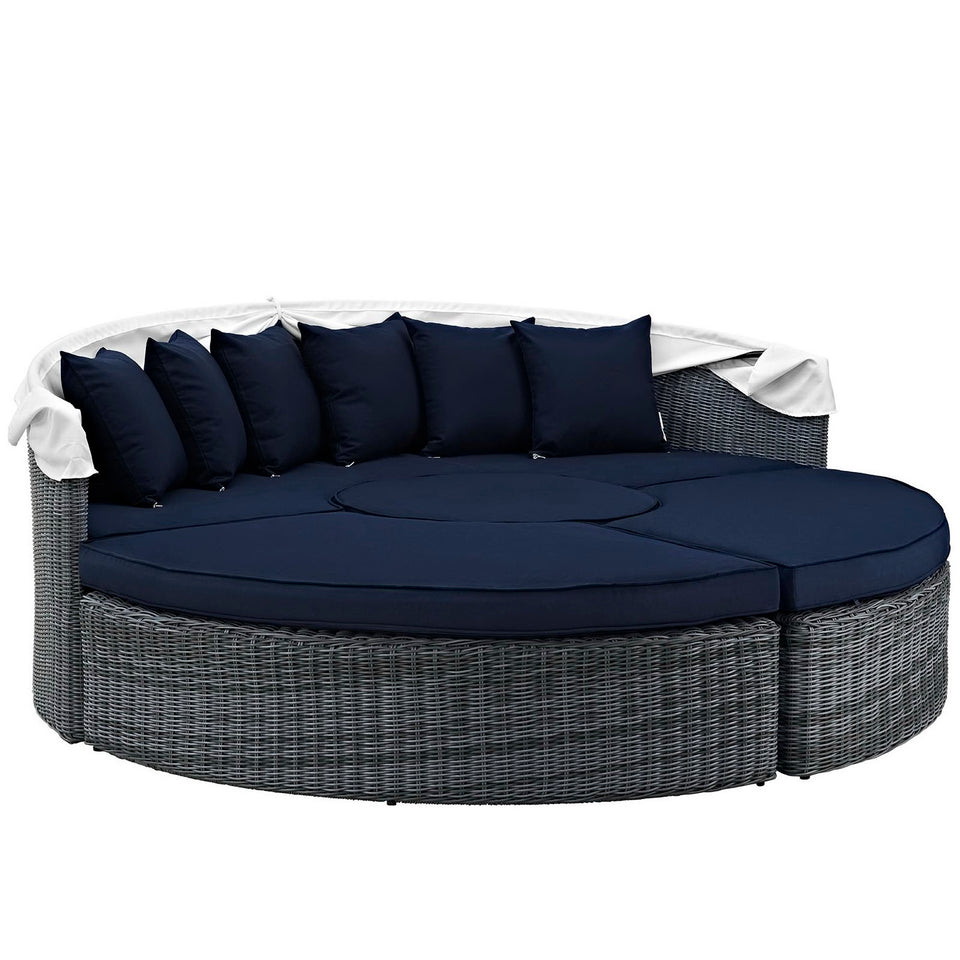 Summon Canopy Outdoor Patio SunbrellaÂ® Daybed by Modway