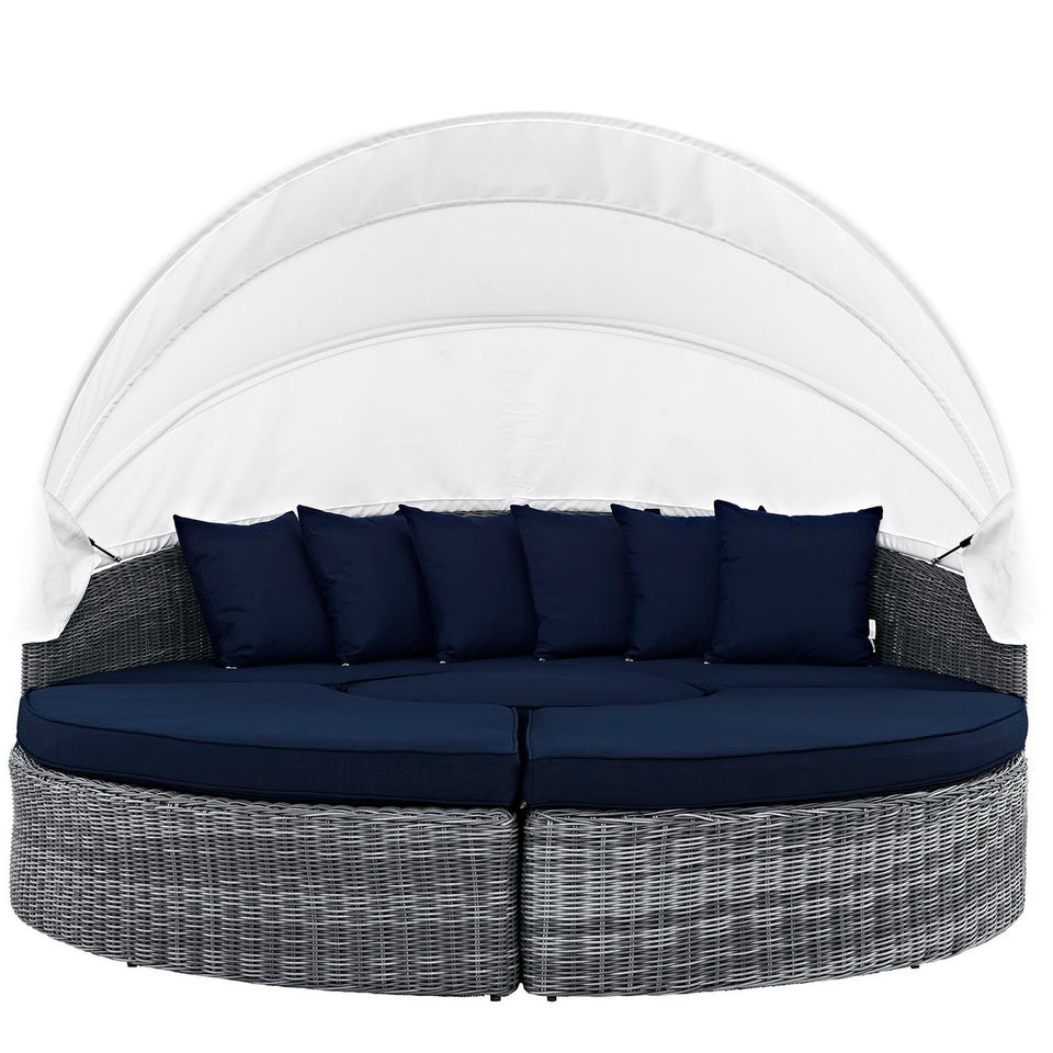 Summon Canopy Outdoor Patio SunbrellaÂ® Daybed by Modway
