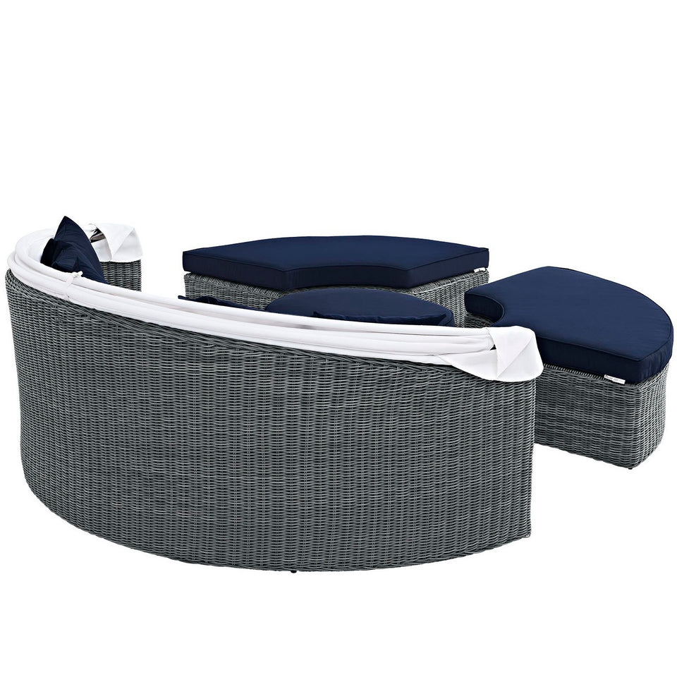 Summon Canopy Outdoor Patio SunbrellaÂ® Daybed by Modway
