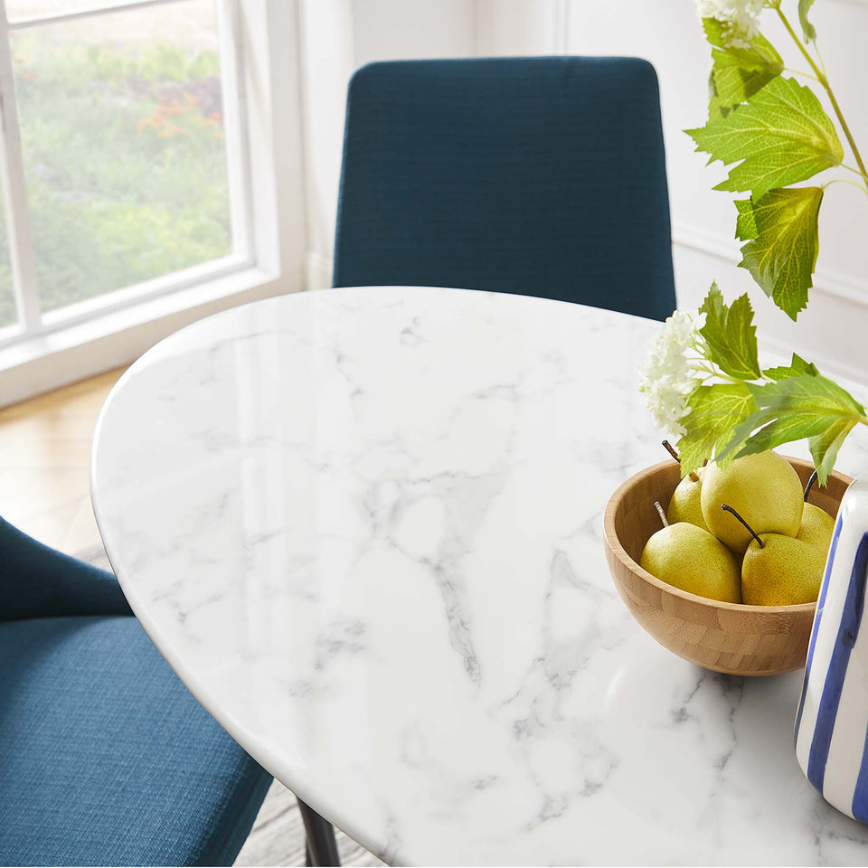 Lippa 48" Oval Faux Marble Dining Table by Modway