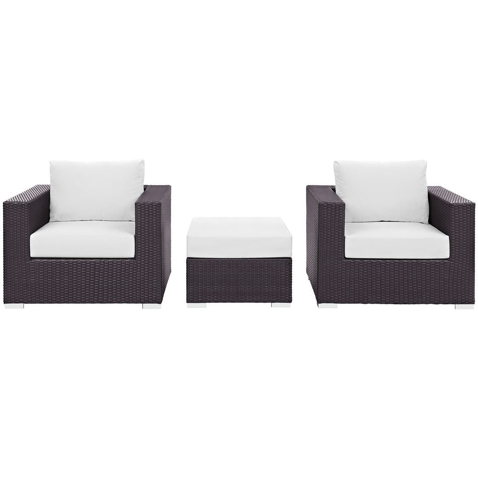 Convene 3 Piece Outdoor Patio Sofa Set by Modway